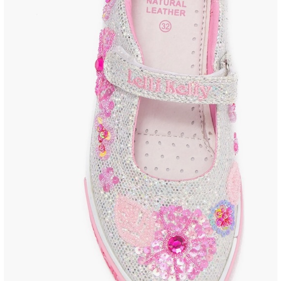 Lelli Kelly Glitter Daisy Dolly Mary Jane Sneakers - Picture 3 of 14